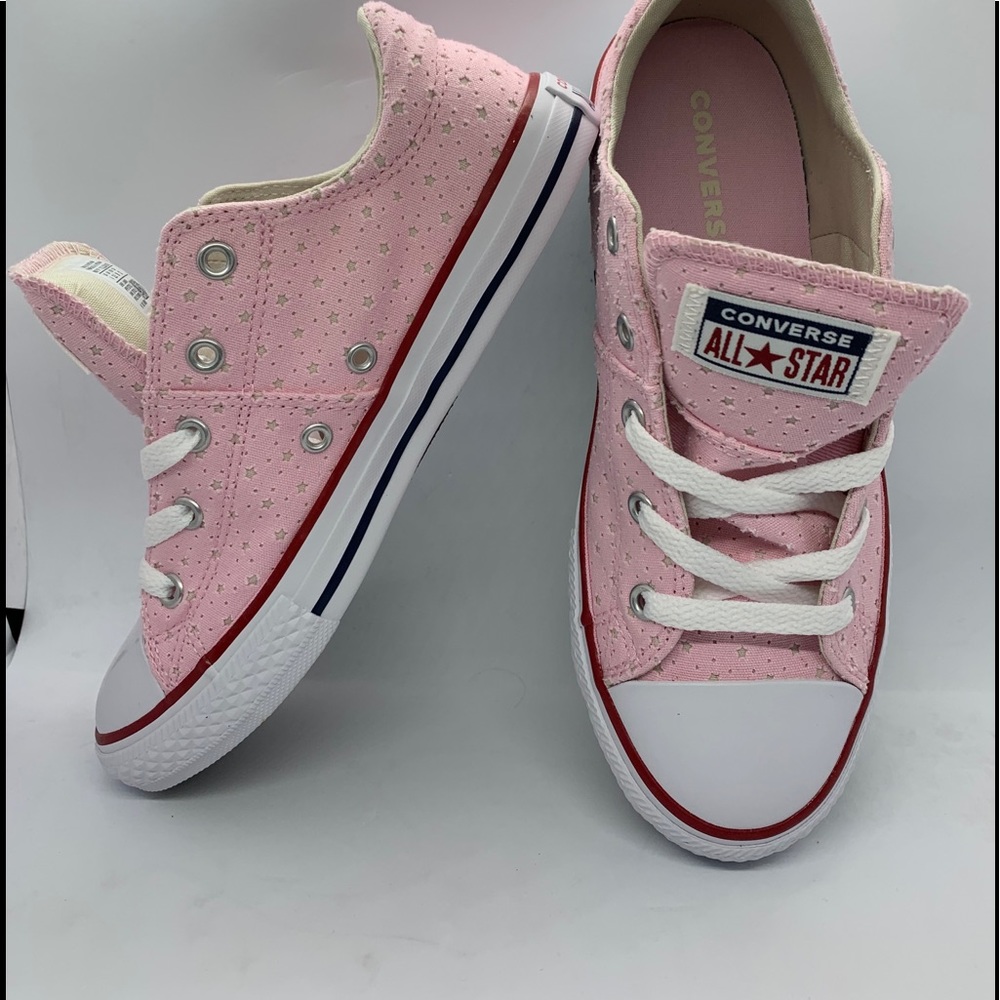 Pink Converse with Stars pattern (Unisex)